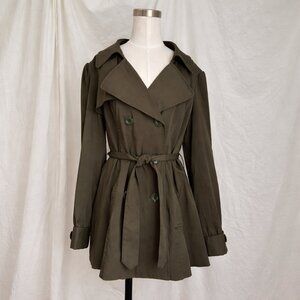 Vertigo Paris Green Trench Coat XL